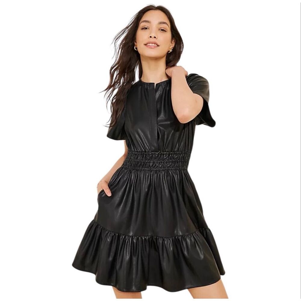 Anthropologie Vegan Leather Mini Dress – Somerset Style Size: Medium | Condition